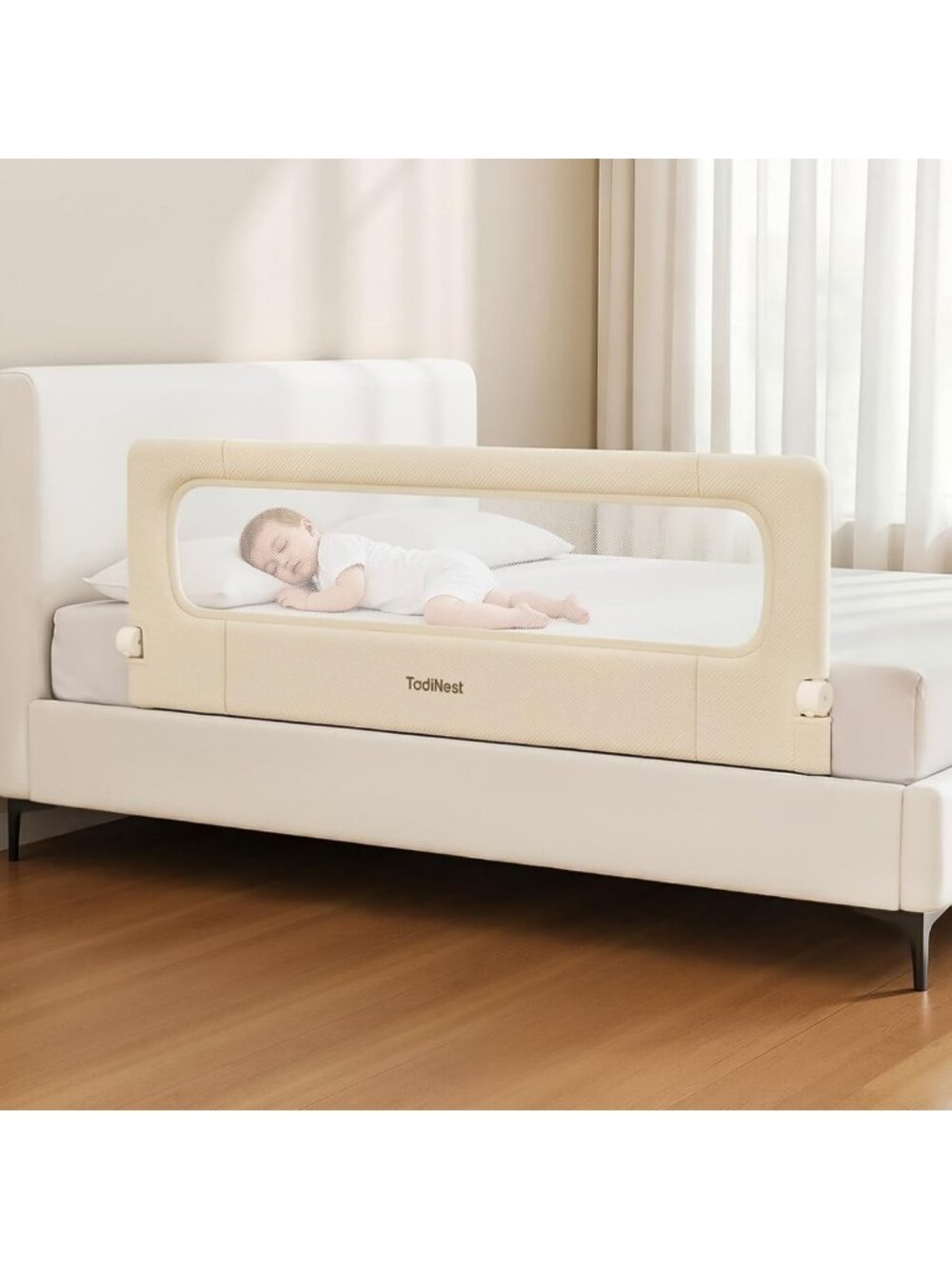 Foldable 59-Inch Bed Rail for Toddlers | Safety Guard for Kids' Beds